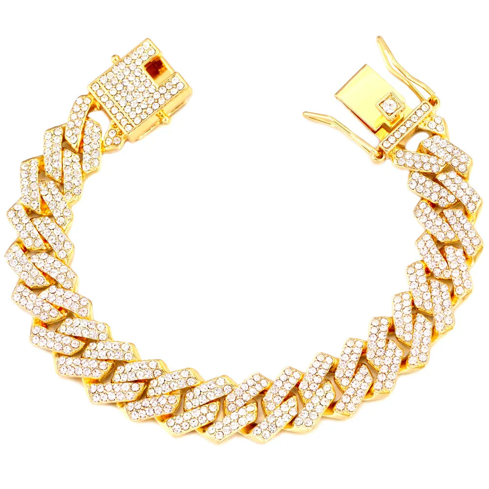 14MM Cuban Link Chain Bracelet-12
