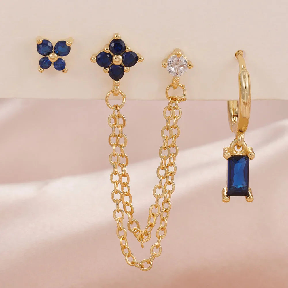 Zodiac Birthstone Earrings Set for Everyday Celestial Style-9