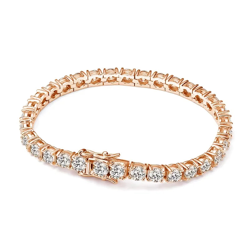 S925 Sterling Silver Moissanite Tennis Bracelet-6