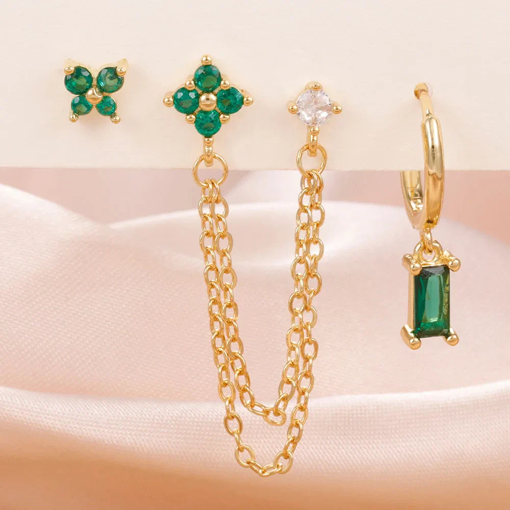 Zodiac Birthstone Earrings Set for Everyday Celestial Style-13