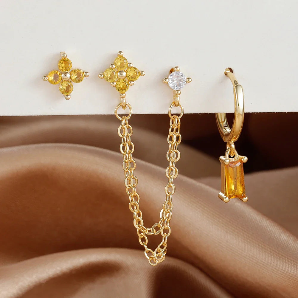 Zodiac Birthstone Earrings Set for Everyday Celestial Style-29
