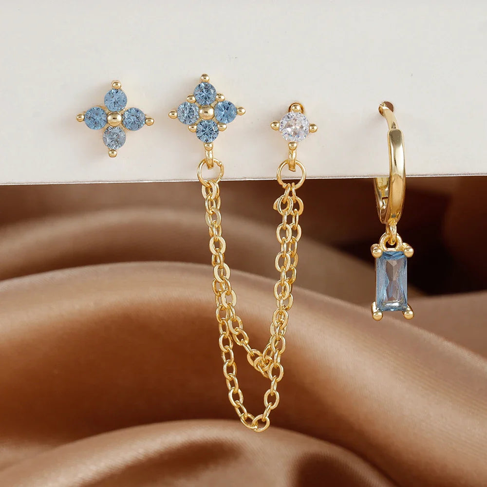 Zodiac Birthstone Earrings Set for Everyday Celestial Style-22