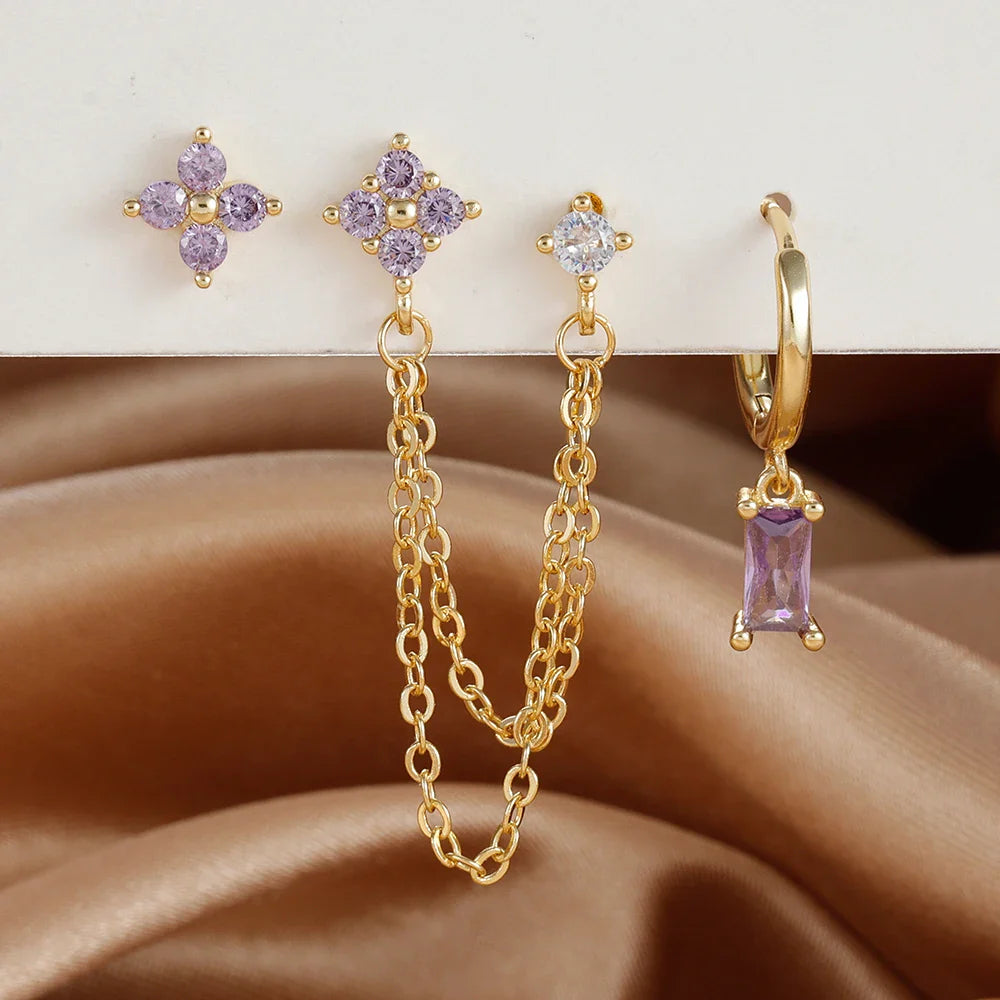 Zodiac Birthstone Earrings Set for Everyday Celestial Style-25