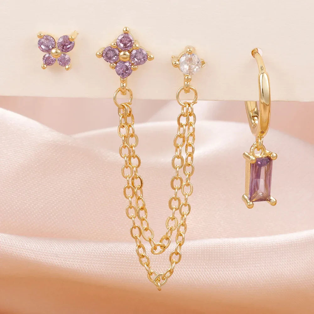 Zodiac Birthstone Earrings Set for Everyday Celestial Style-12