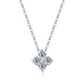 VVS1 D Flower Moissanite Pendant Necklace for Women-0