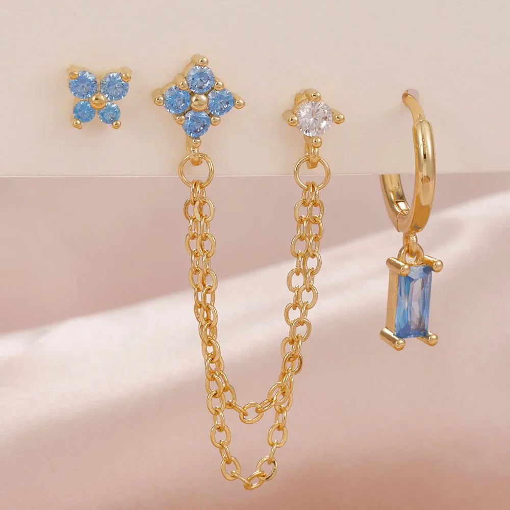 Zodiac Birthstone Earrings Set for Everyday Celestial Style-17
