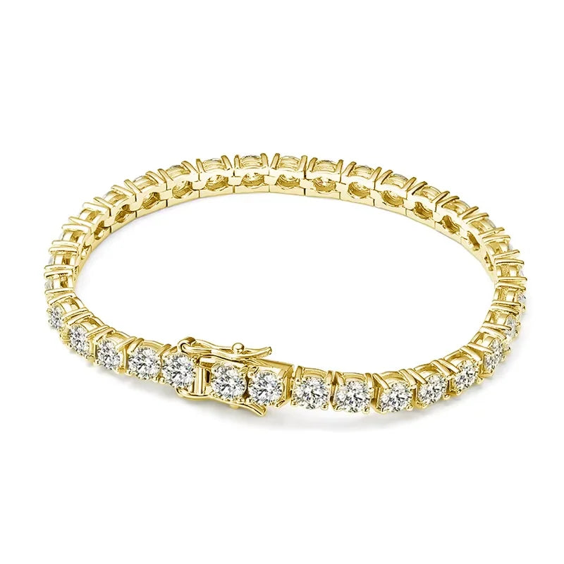 S925 Sterling Silver Moissanite Tennis Bracelet-5