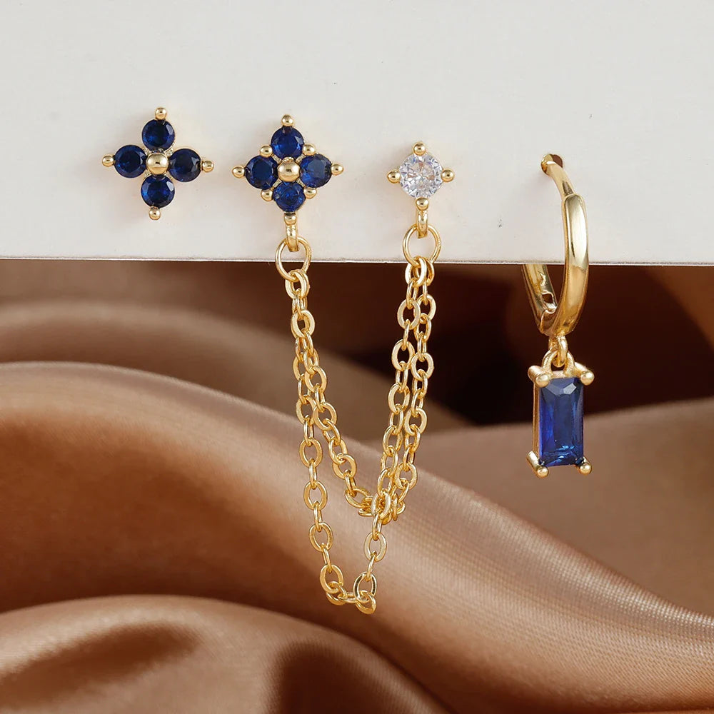 Zodiac Birthstone Earrings Set for Everyday Celestial Style-24