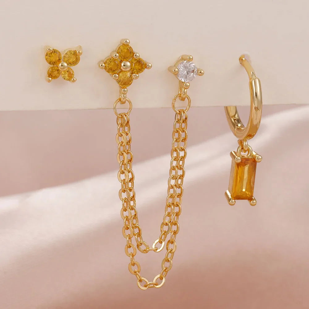 Zodiac Birthstone Earrings Set for Everyday Celestial Style-18