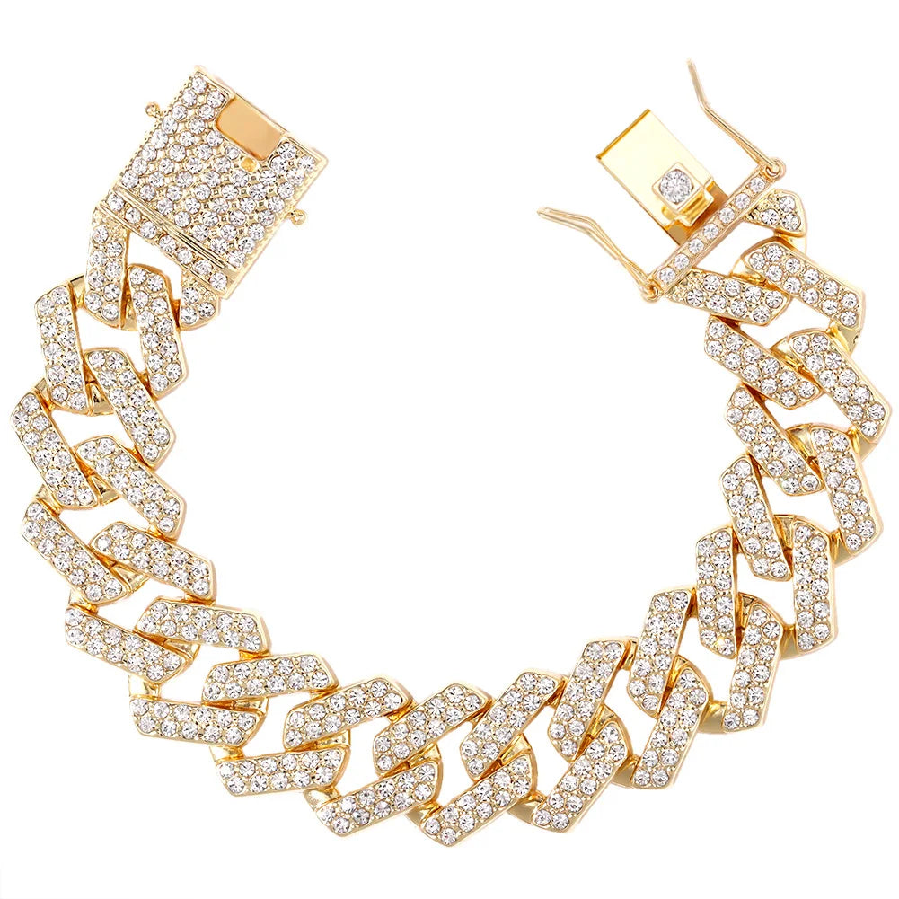 14MM Cuban Link Chain Bracelet-16