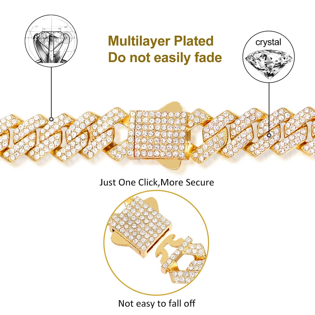 14MM Cuban Link Chain Bracelet-2