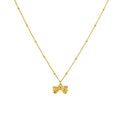 Dainty Bow Pendant Necklace - Sori Style