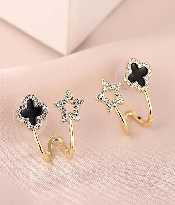 Four-Leaf Clover Earrings - Sori Style-4