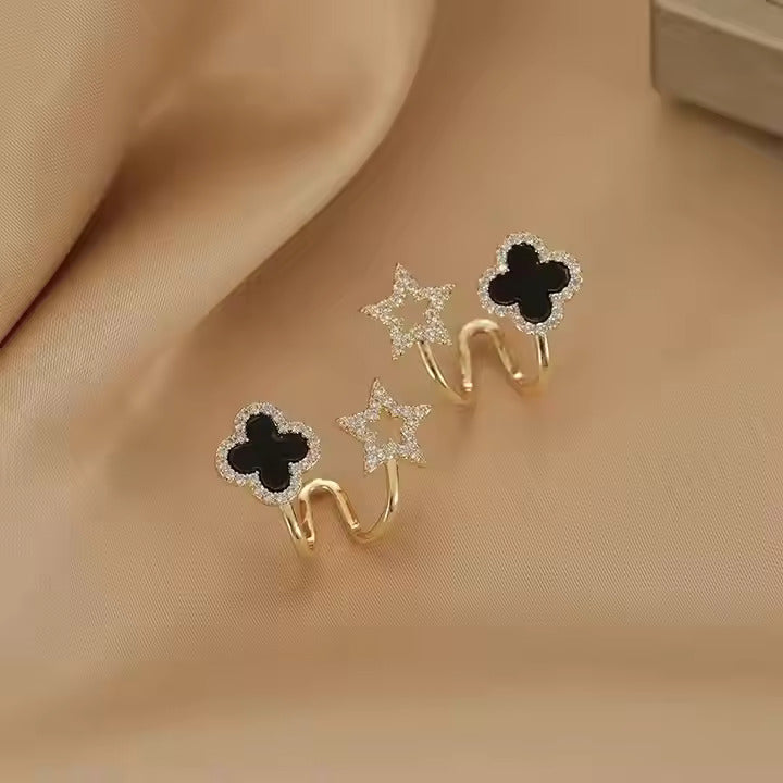 Four-Leaf Clover Earrings - Sori Style-1