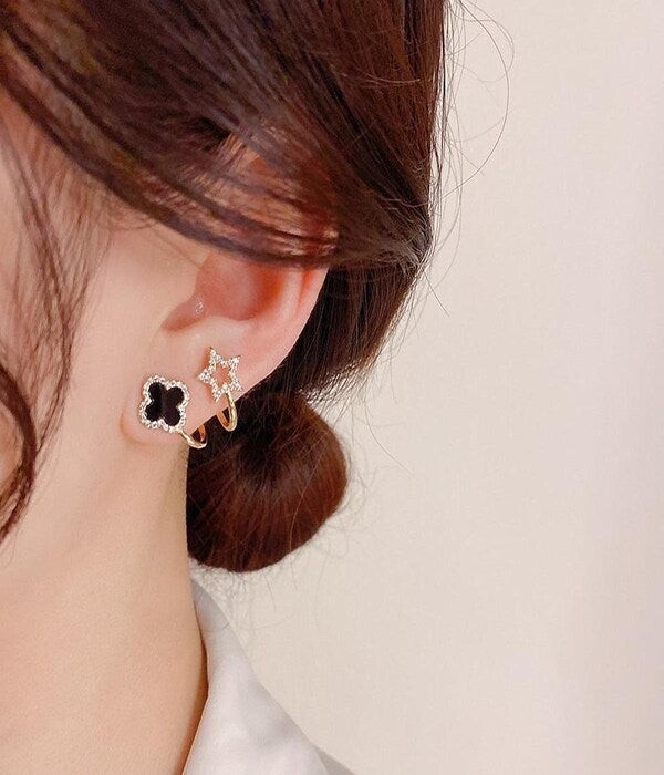 Four-Leaf Clover Earrings - Sori Style-3